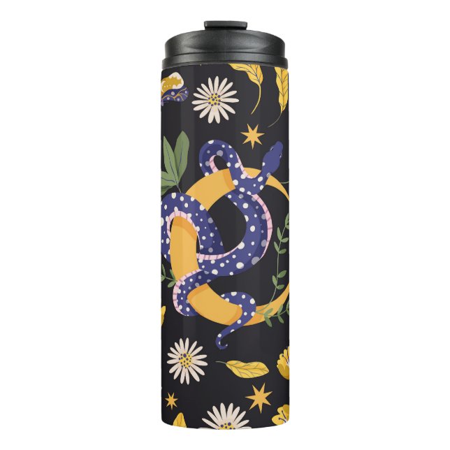 Termo Huella de serpientes y flores (Anverso)