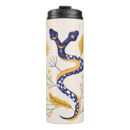 Termo Huella de serpientes y flores