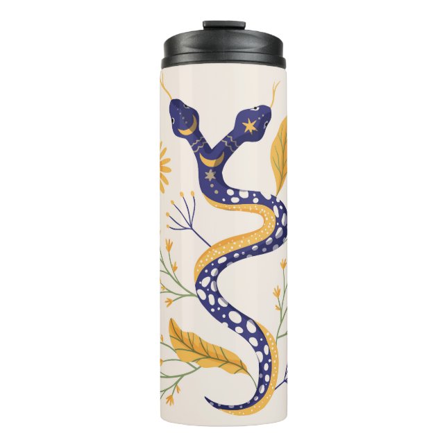 Termo Huella de serpientes y flores (Anverso)