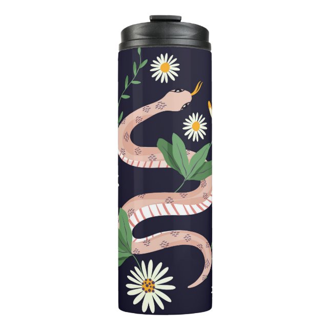 Termo Huella de serpientes y flores (Anverso)