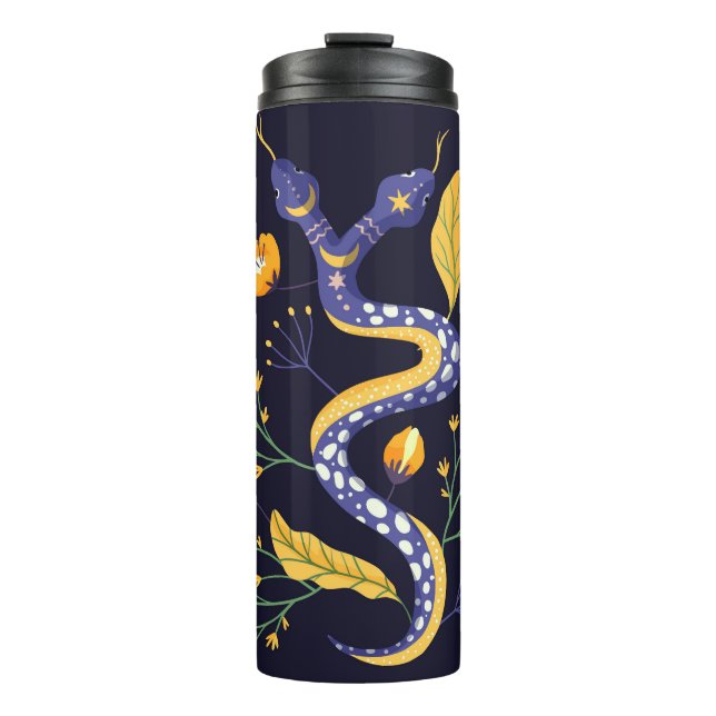 Termo Huella de serpientes y flores (Anverso)