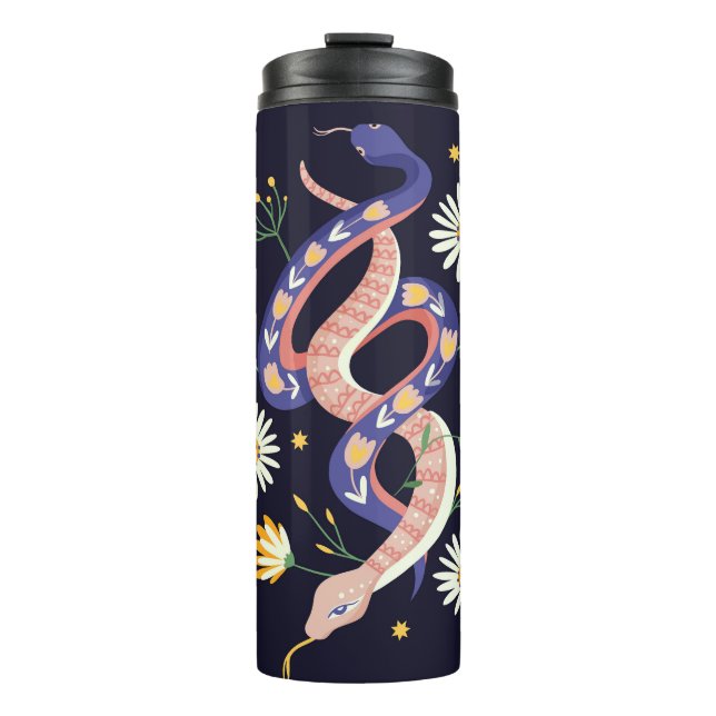 Termo Huella de serpientes y flores (Anverso)