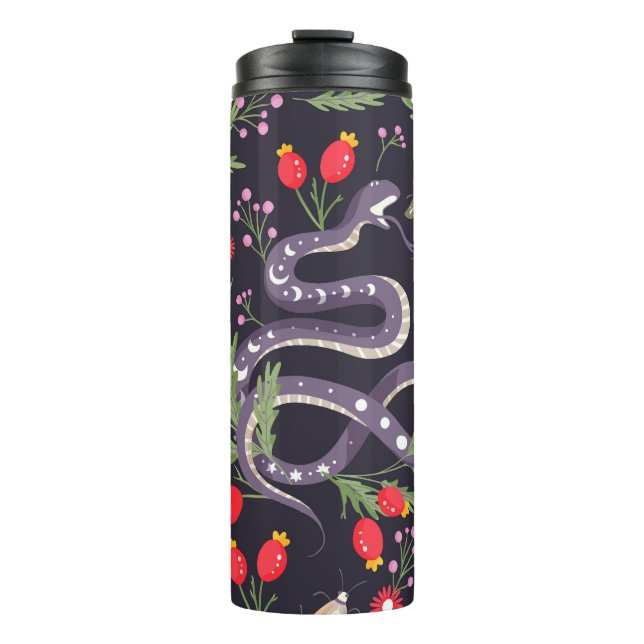 Termo Huella de serpientes y flores (Anverso)