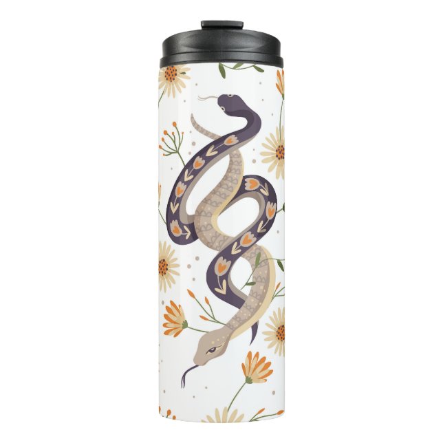 Termo Huella de serpientes y flores (Anverso)