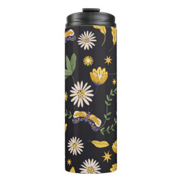 Termo Huella de serpientes y flores