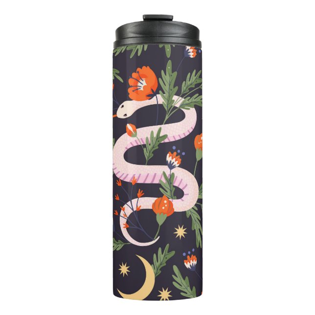 Termo Huella de serpientes y flores (Anverso)