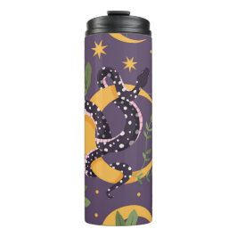 Termo Huella de serpientes y flores