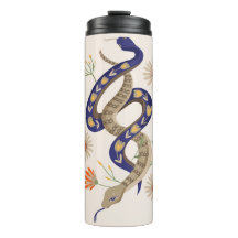 Huella de serpientes y flores