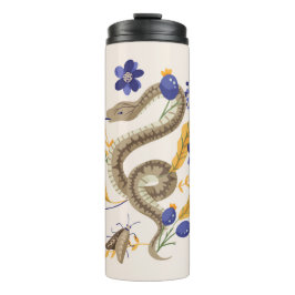 Termo Huella de serpientes y flores