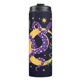 Termo Huella de serpientes y flores