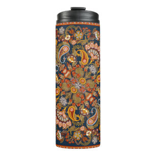 Termo Huellas de paisley vintage, pañuelo de cuello de