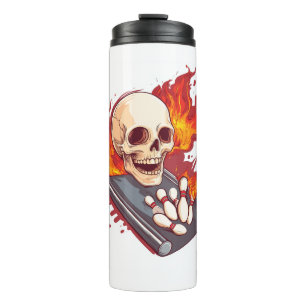 Termo Huesos de boliche - Funny Sports Skull