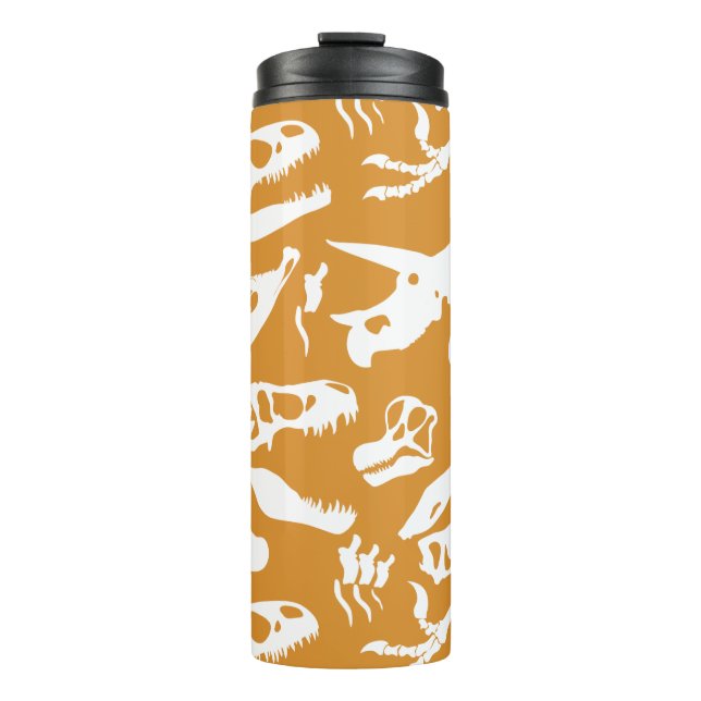 Termo Huesos de dinosaurio (oro) (Anverso)