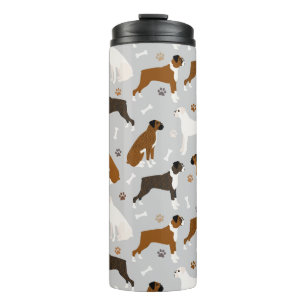 Termo Huesos y patas de perro de Boxer