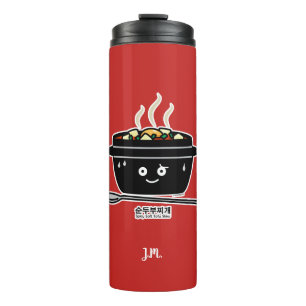 Termo Huevo caliente del queso de soja del guisado de