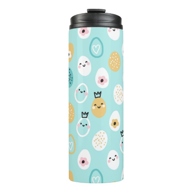 Termo Huevos de Pascua Lindos Patrón Huevos Kawaii Paste (Anverso)