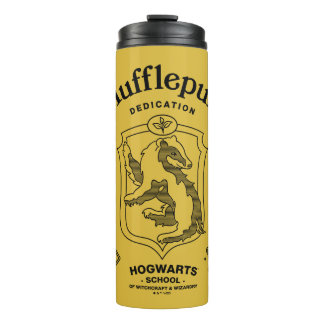Termo HUFFLEPUFF™ Dedicación Paciencia Lealtad Escudo