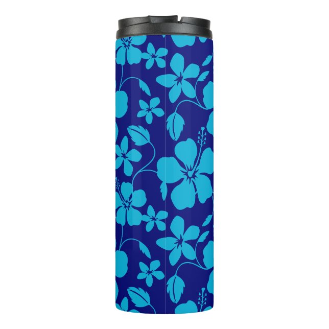 TERMO HULA HAWAIANA (HIBISCO) AZUL OSCURO/CLARO (Reverso)