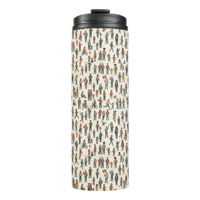 Termo Humans Pattern (Anverso)