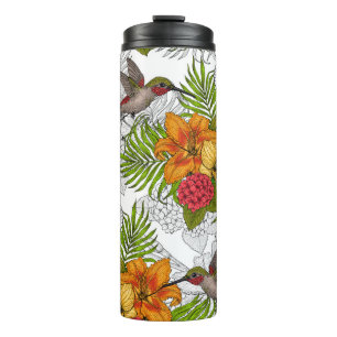 Termo Hummingbirds y el ramo tropical