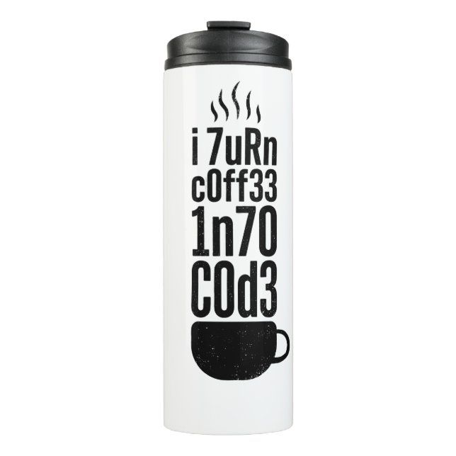Termo Humor de Programador – Café en Código (Anverso)