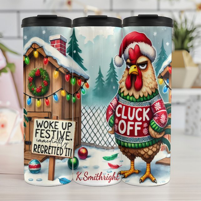 Termo Humor festivo festivo Grumpy Rooster (Subido por el creador)