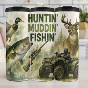 Termo Huntin' Muddin' pescando afuera