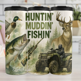Termo Huntin' Muddin' pescando afuera