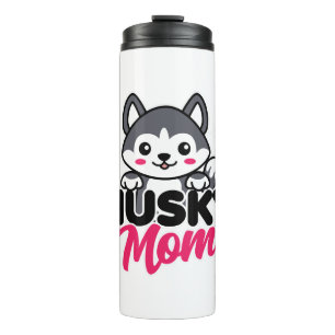Termo Husky Dog Mom Cute Kawaii Design