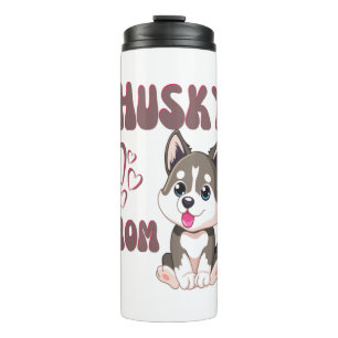 Termo Husky Dog Mom Kawaii Puppy Cute Gracioso diseño