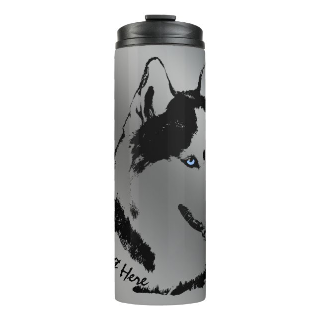 Termo Husky Tumbler Mug Personalizado Husky Drinkware y  (Anverso)