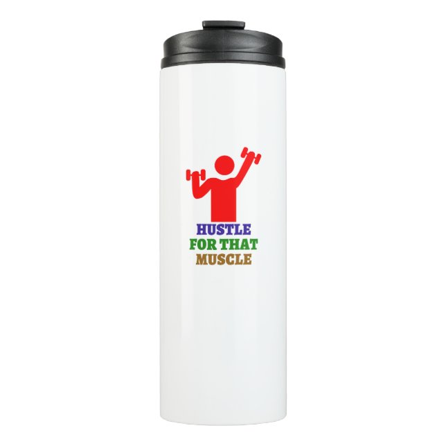Termo Hustar por ese músculo | Los mejores regalos de gi (Anverso)