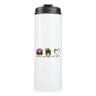 Termo Hustle, Home, Heart: Diseño de Confort Motivaciona