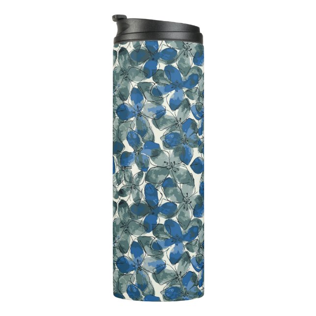 Termo Hydrangea Blue (Rotado hacia la derecha)