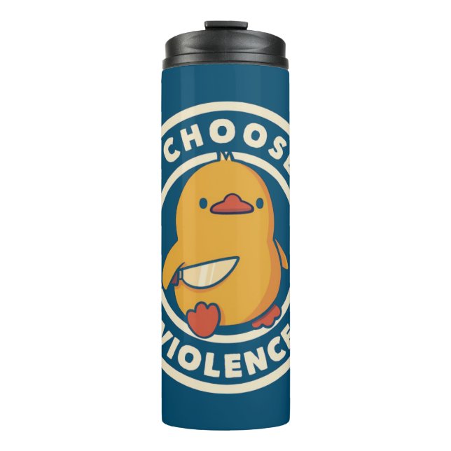Termo I Choose Violence Meme Duck Chick Chicken Gore (Anverso)