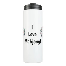 Termo I Love Mahjong Thermal Tumbler