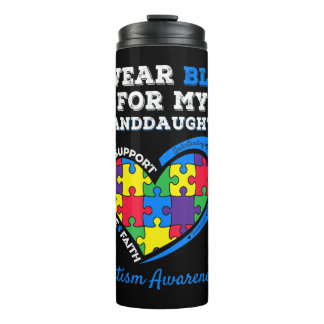 Termo I Wear Blue For Autism Awareness Family Matching T