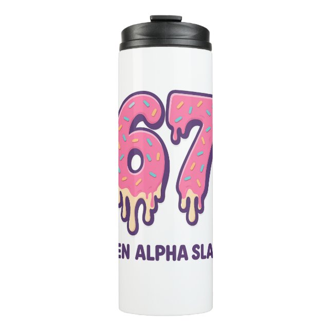 Termo Ice Cream Drip Meme Gen Alpha 67 (Anverso)