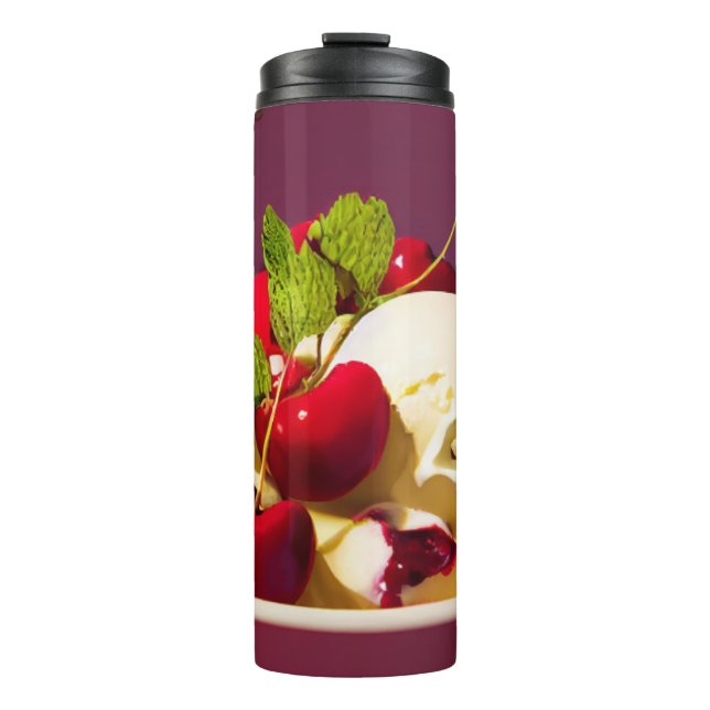 Termo Ice cream sundae with cherries and syrup (Anverso)