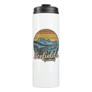 Termo Icefields Parkway Alberta Canadá Retro