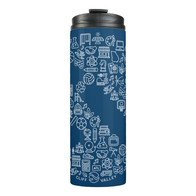 Termo Iconos CV - Mug de viaje (Anverso)