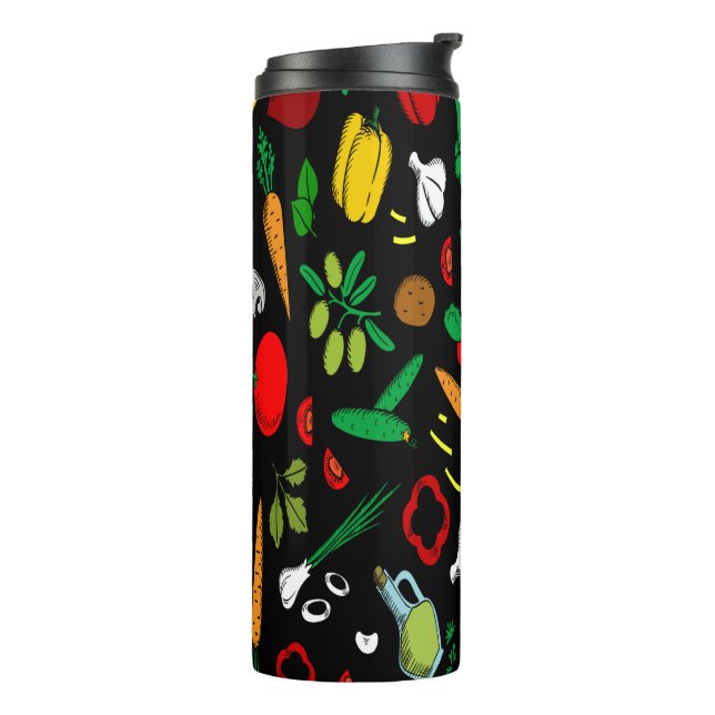 Termo Iconos de Verduras Coloridos     (Rotado hacia la izquierda)