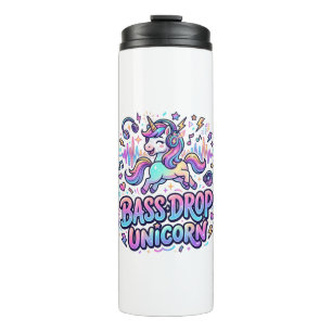 Termo Idea de regalo de unicornio de caída de bajo de un