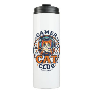 Termo Idea de regalo para mamá gata jugadora - Gamer Cat