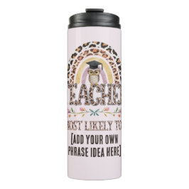 Termo Idea de regalo para profesores: Crear un PERSONALI