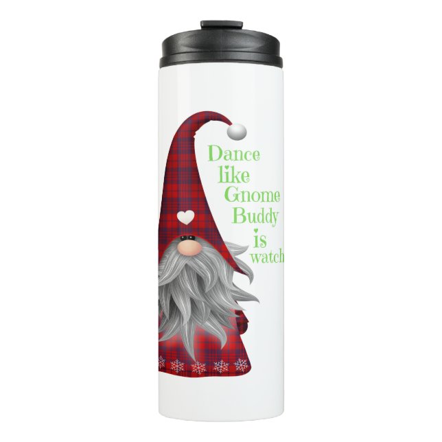 Termo Ideas de regalos de Navidad Gnomo Buddy está viend (Anverso)