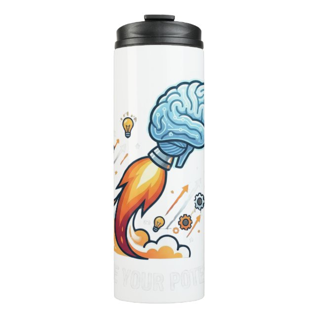 Termo Ignite Your Potential Rocket Brain Motivational Gr (Anverso)