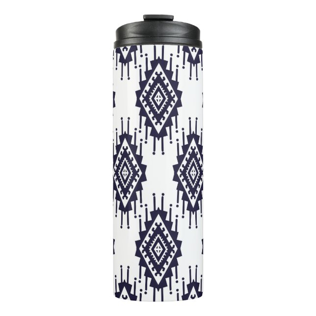 Termo Ikat Boho Aztec Textile Motif (Anverso)