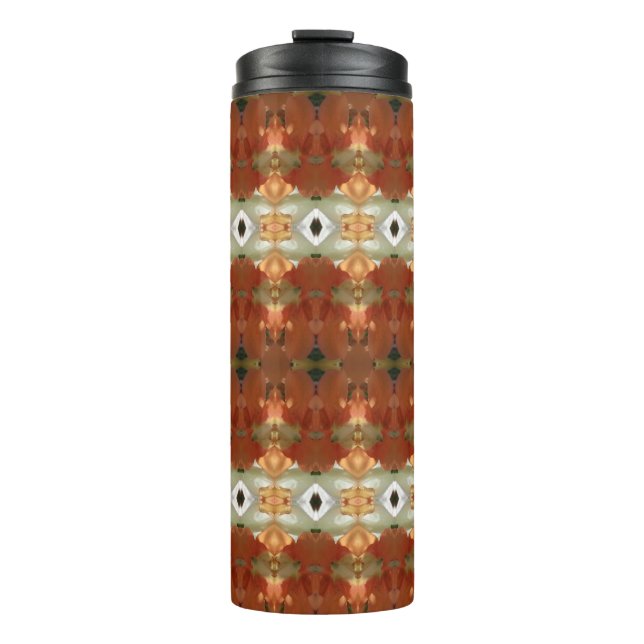 Termo Ikat verde y ámbar 11 (Anverso)