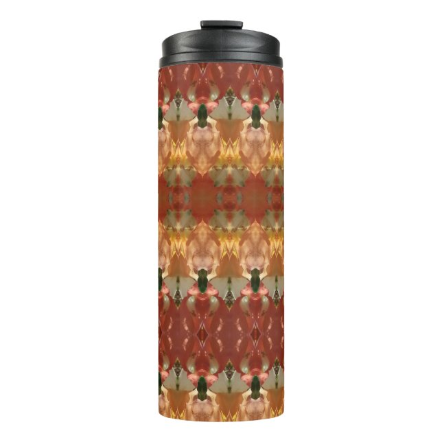 Termo Ikat verde y ámbar 3 (Anverso)